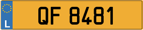 Trailer License Plate